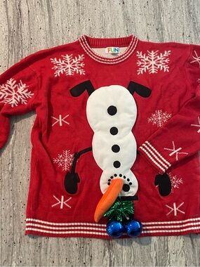 Men's Ugly Snowman Sweater
